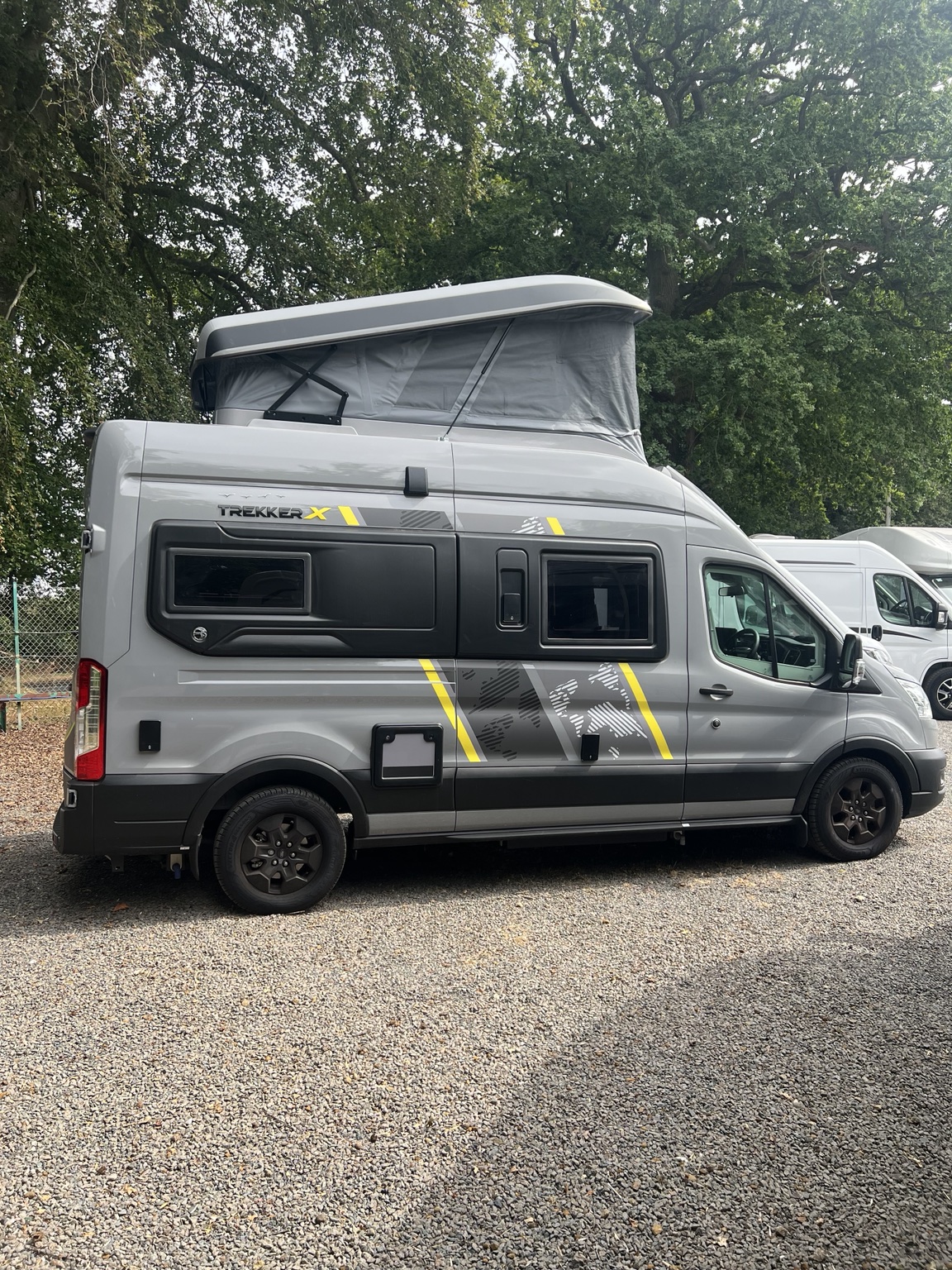 The grey Landship Nebuchadnezzar campervan